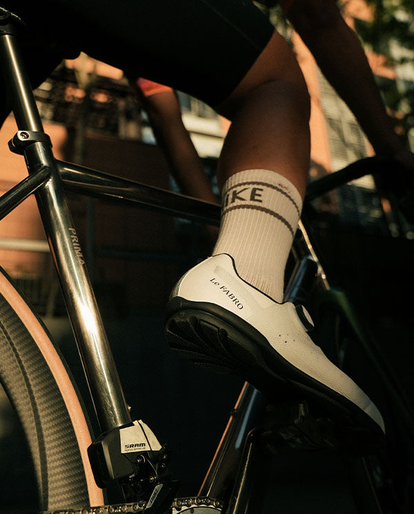 FLR 硬底車鞋FABRO Knit WT White Rubber Sole 客製編織硬底鞋 白
