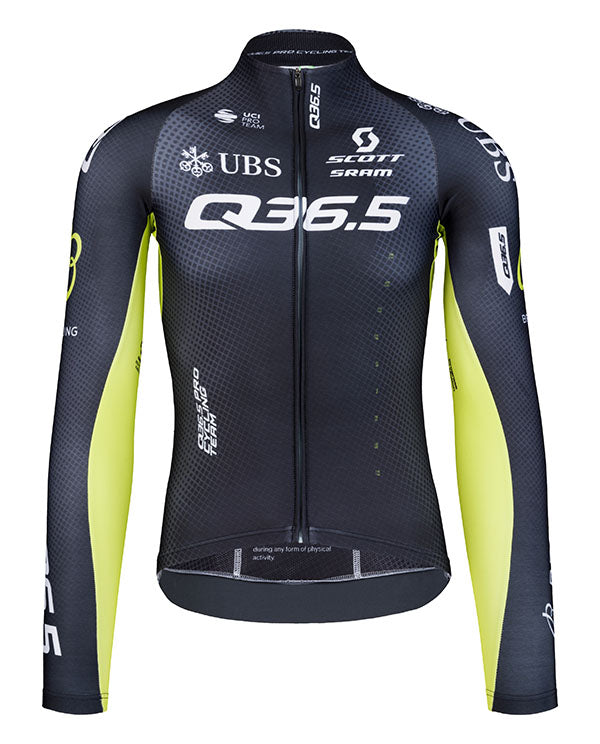 Q36.5 中量長袖車衣Gregarius PRO Cycling Team LS Jersey 男款 黑