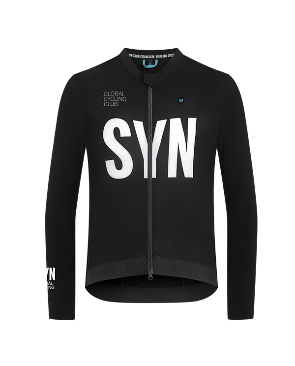 Biehler 薄刷毛長袖車衣Syndicate Training LS Jersey Black 男款 黑 (2025)
