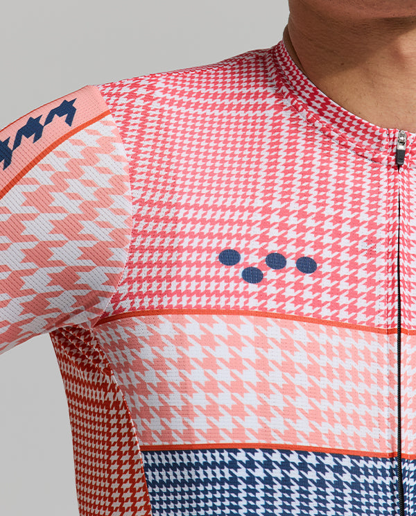 Pedla 車衣HoundsKNIT Training Jersey Pastel Pink 男款 粉格紋