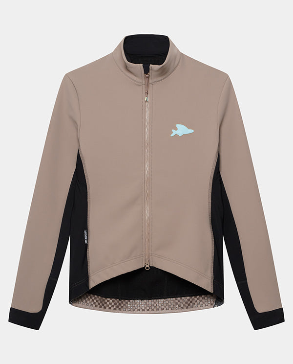 Café du Cycliste 軟殼外套Manon Softshell Jacket OysterGrey 男款 棕灰