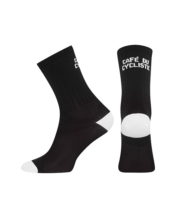 Café du Cycliste 車襪 Cycling Socks Block Colour Black 黑