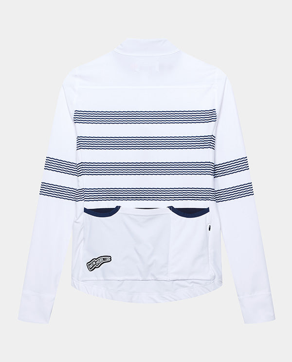 Café du Cycliste 車衣 Charlie White Mariniere 長袖 女款 白