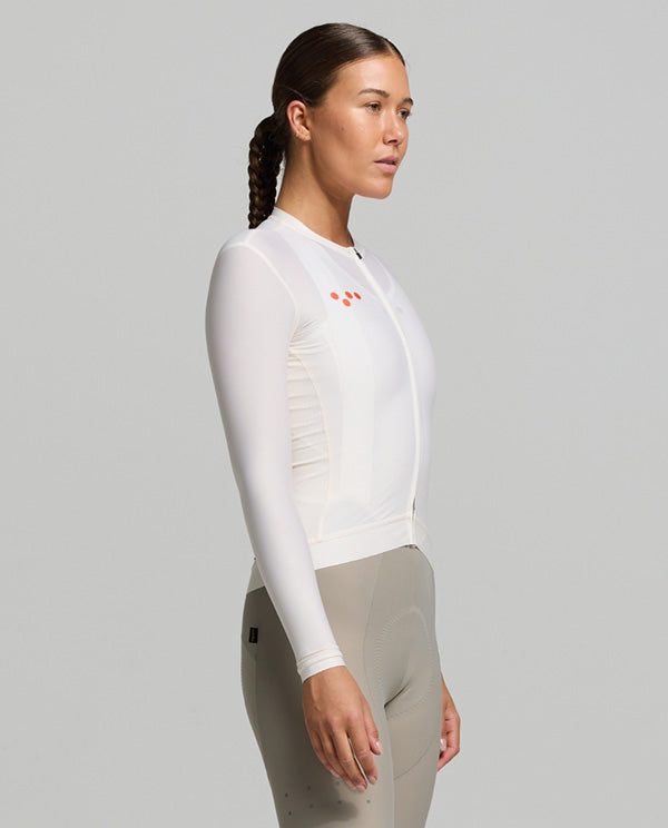 Pedla 薄長袖車衣 BOLD Essentials Classic LS Jersey Almond 女款 杏白