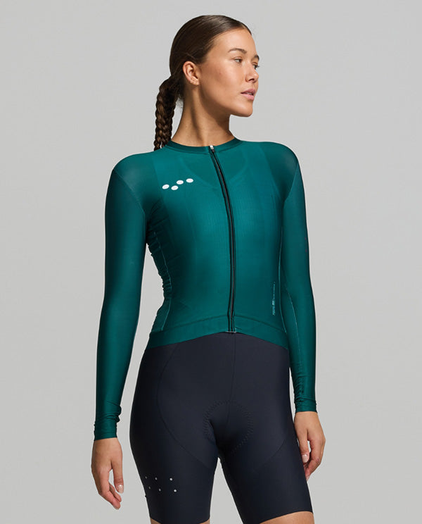 Pedla 薄長袖車衣 BOLD Essentials Classic LS Jersey Pine 女款 松綠