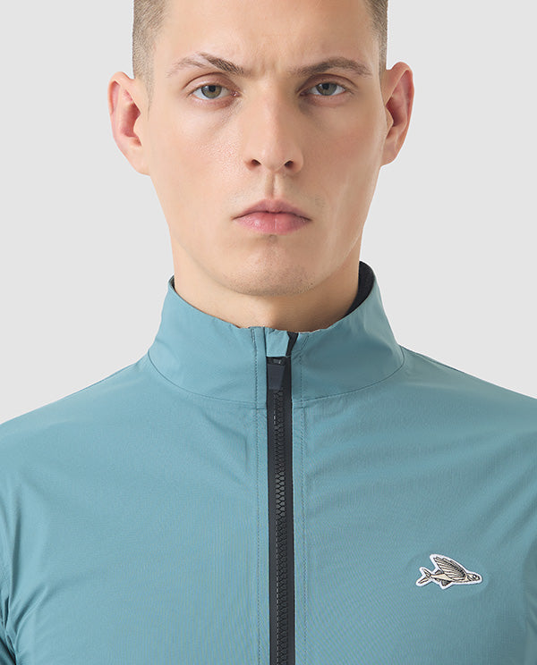 Café du Cycliste 外套Suzette DeepWater 防雨 男款 水藍