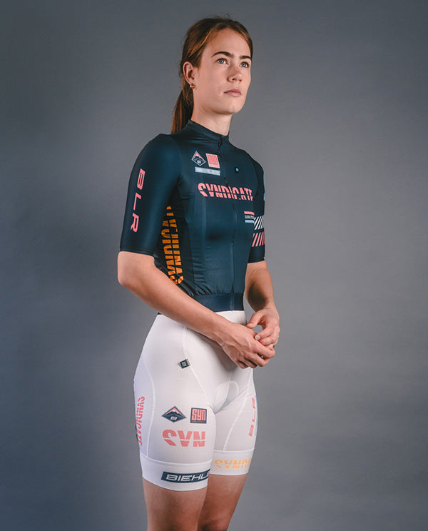 Biehler 車褲 Syndicate Race Team Bib Shorts White 女款 白