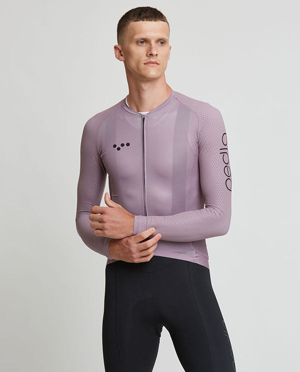 Pedla 薄長袖車衣 Pursuit LS Jersey Oxide 男-紫