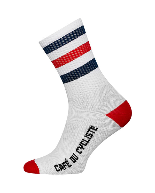 Café du Cycliste 車襪-Skate Stripes- 3款 顏色:白底紅藍紋