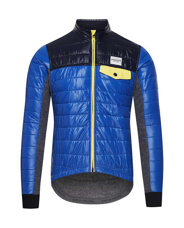 Café du Cycliste 外套Albertine Lazuli Yellow Jacket 男-寶藍