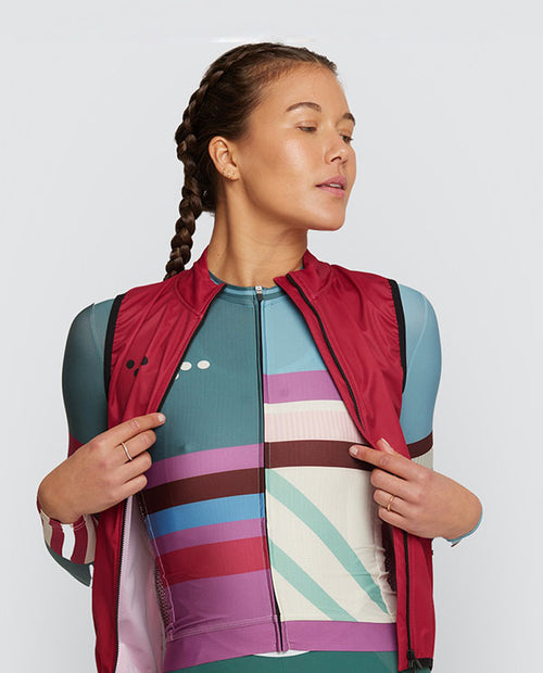 Pedla 防風背心 Essentials Classic Gilet Respberry 女款 覆盆莓紅