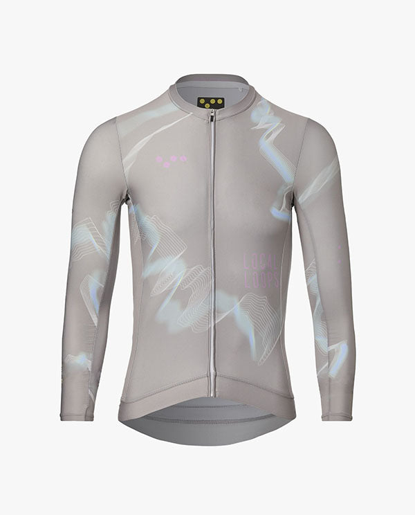 Pedla 薄長袖車衣Local Loops Classic LS Jersey-Stone 男款 灰