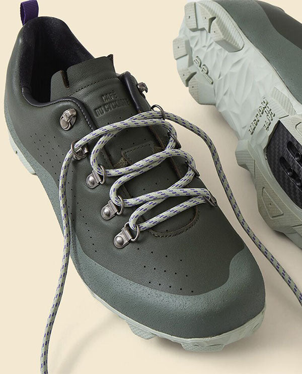 Café du Cycliste 卡鞋 Outland Shoes Khaki Scots Pine(鞋帶款) 松綠