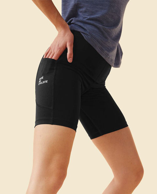 Café du Cycliste 瑜珈休閒短褲 Maina Black 女款 黑