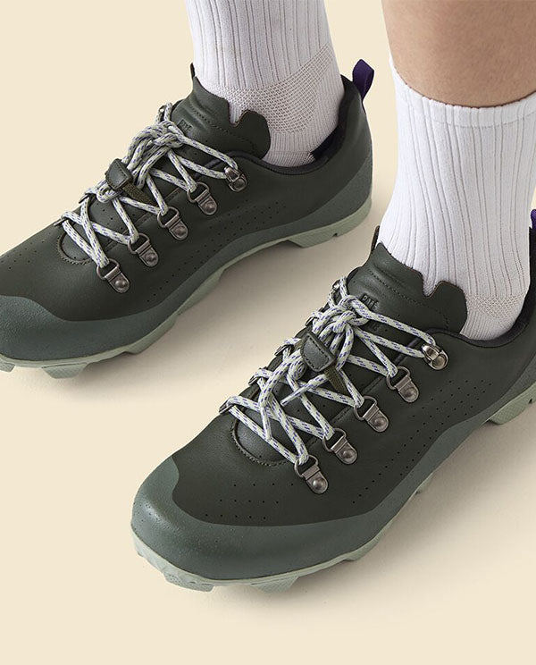 Café du Cycliste 卡鞋 Outland Shoes Khaki Scots Pine(鞋帶款) 松綠
