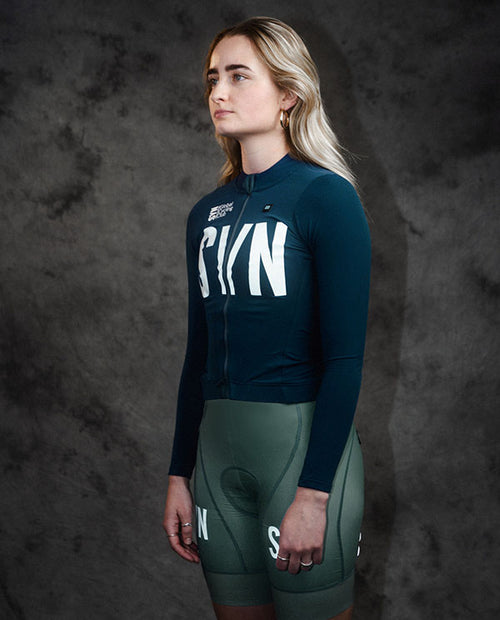 Biehler 中量長袖車衣Syndicate Training LS Jersey Dawn 女款 黎明藍