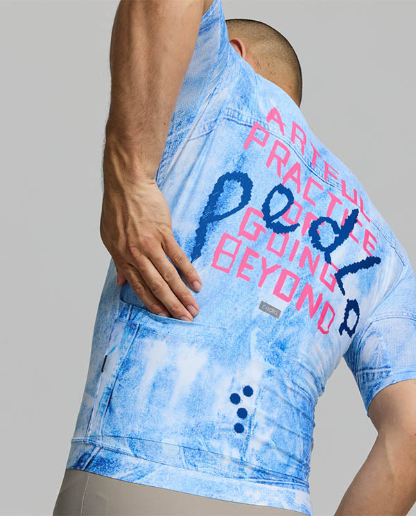 Pedla 車衣 Denim Classic Jersey Blue Fade 男款 單寧藍