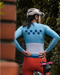 Pedla 薄長袖車衣 BOLD Classic LS Jersey Twilight 女款 暮光藍