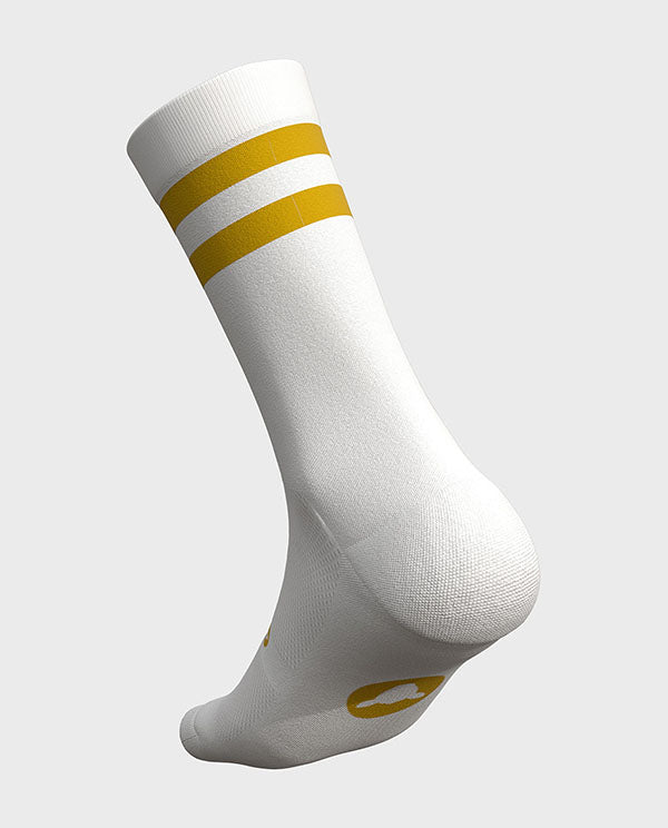 Black Sheep 黑羊 車襪Crew Socks Golden Spice GOL 白底金色條紋