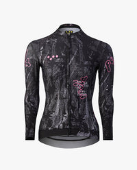 Pedla 薄長袖車衣 Denim Classic LS Jersey Black Etch 女款 斑駁黑