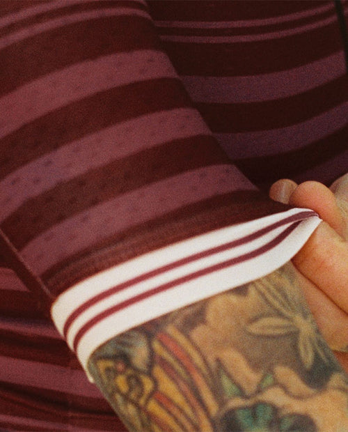 Pedla 車衣Heritage Retro Jersey Mulberry 男款 復古莓紫條紋