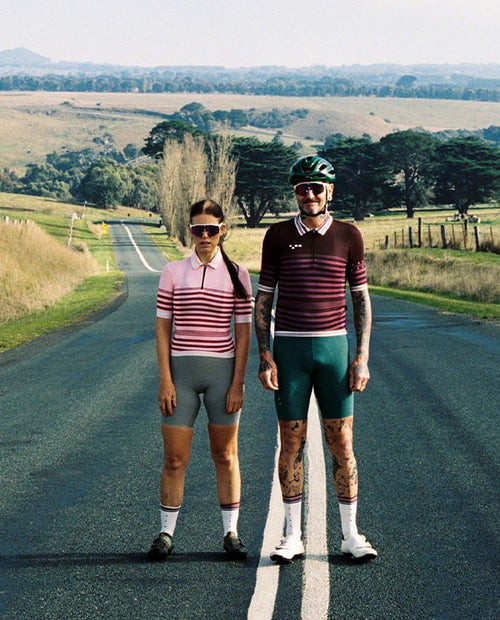 Pedla 車衣Heritage Retro Jersey Putty 女款 復古粉條紋