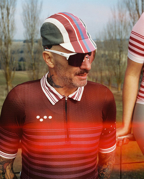 Pedla 車衣Heritage Retro Jersey Mulberry 男款 復古莓紫條紋