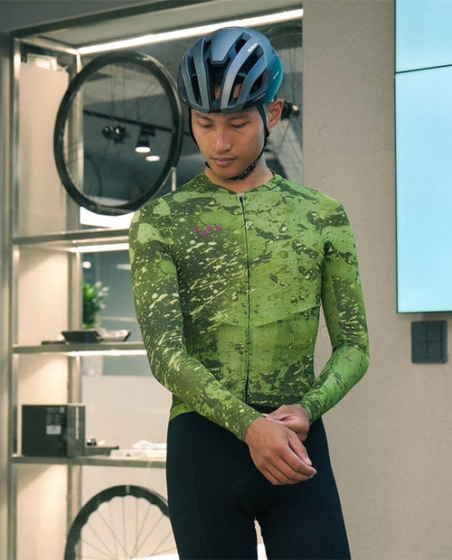 Pedla 薄長袖車衣 RideCamo Air LS Jersey Moss 男款 苔綠