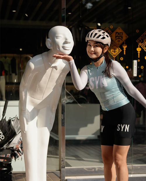 Biehler 薄長袖車衣 SYN Aero LS Jersey Opal Ash 女款 銀綠