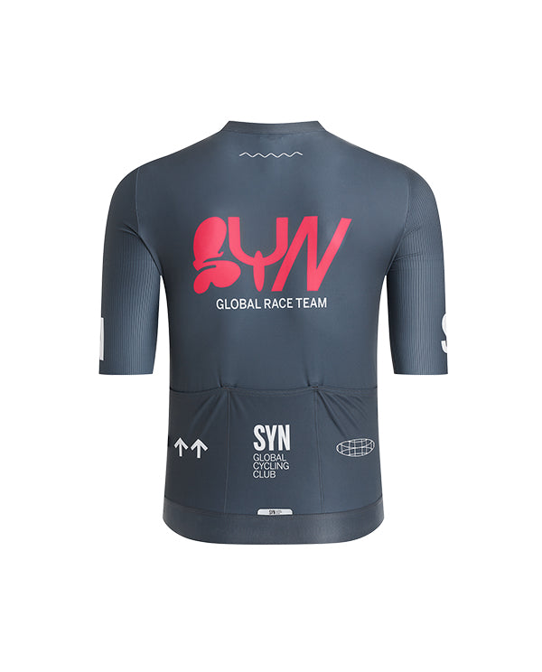 SYN 車衣 Pro Team Jersey Grey Pink 男款 深灰
