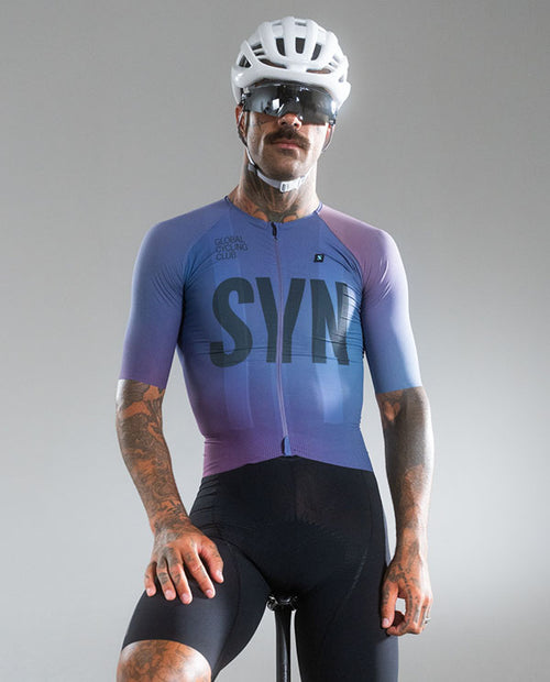 Biehler 車衣 PRO Tech Jersey Blur 男款 漸層藍