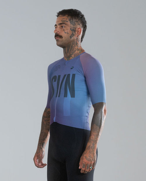 Biehler 車衣 PRO Tech Jersey Blur 男款 漸層藍