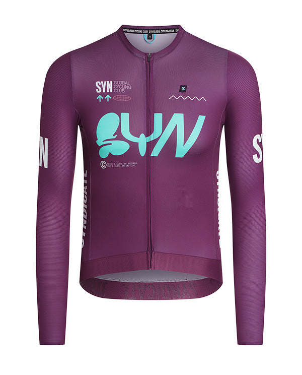 Biehler 薄長袖車衣 Pro Team LS Jersey Muffin 男款 紫