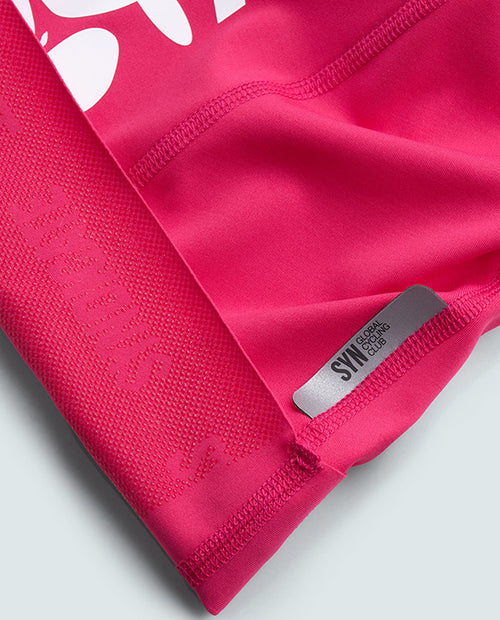 SYN 車褲 Pro Team Bib Shorts Coral Pink 女款 亮紅