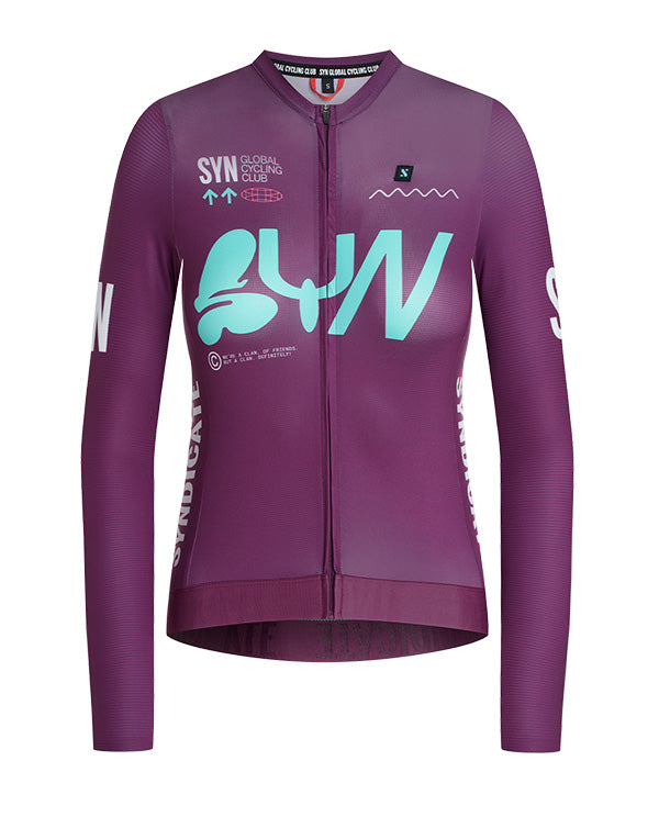 Biehler 薄長袖車衣 Pro Team LS Jersey Muffin 女款 紫