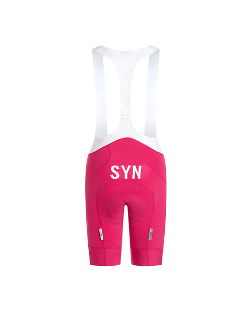 SYN 車褲 Pro Team Bib Shorts Coral Pink 女款 亮紅