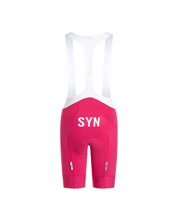 SYN 車褲 Pro Team Bib Shorts Coral Pink 女款 亮紅