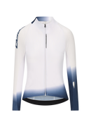 Q36.5 薄長袖車衣Gregarius Hybrid Light Collar Fade Long Sleeve Jersey White 女款 白