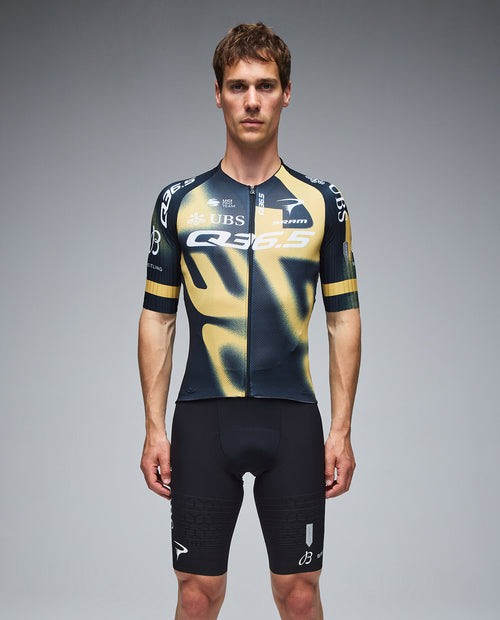 Q36.5 車衣Gregarius Q36.5 Pro Team Off-Road Jersey Black-White 男款 黑金