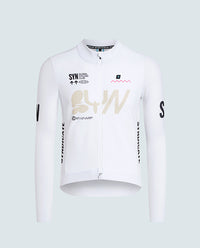 SYN 車衣 Pro Team Shield Jersey Slick 保暖長袖 男款 白