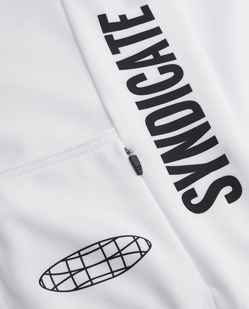 SYN 車衣 Pro Team Shield Jersey Slick 保暖長袖 男款 白