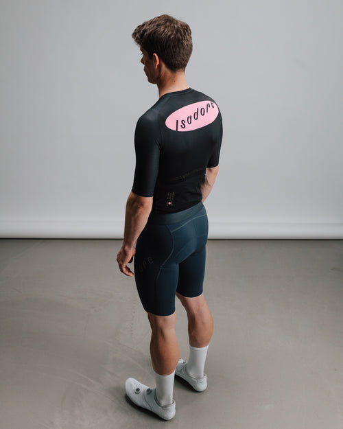 Isadore 車衣 Alternative Jersey Black 男款 黑底粉標