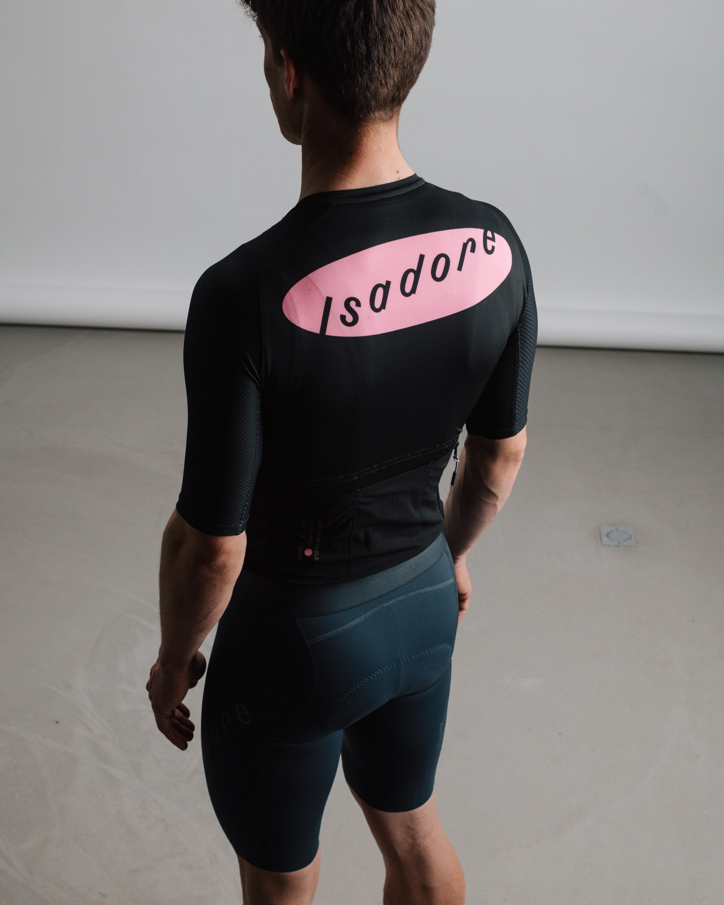 Isadore 車衣 Alternative Jersey Black 男款 黑底粉標