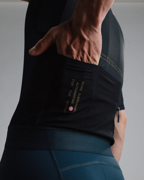 Isadore 車衣 Alternative Jersey Black 男款 黑底粉標