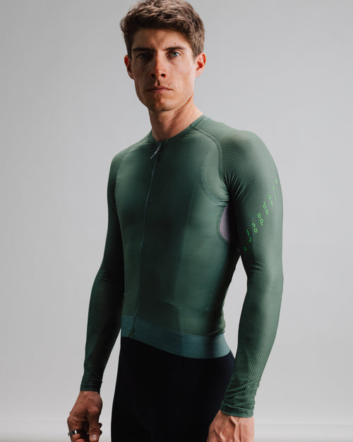 Isadore 薄長袖車衣 Alternative Ultralight Long Sleeve Jersey Laurel Wreath 男款 月桂冠綠