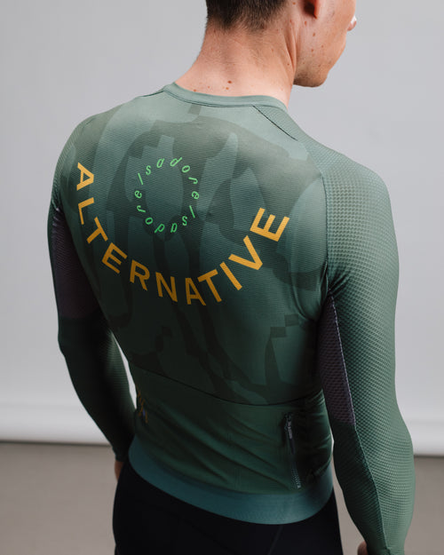 Isadore 薄長袖車衣 Alternative Ultralight Long Sleeve Jersey Laurel Wreath 男款 月桂冠綠