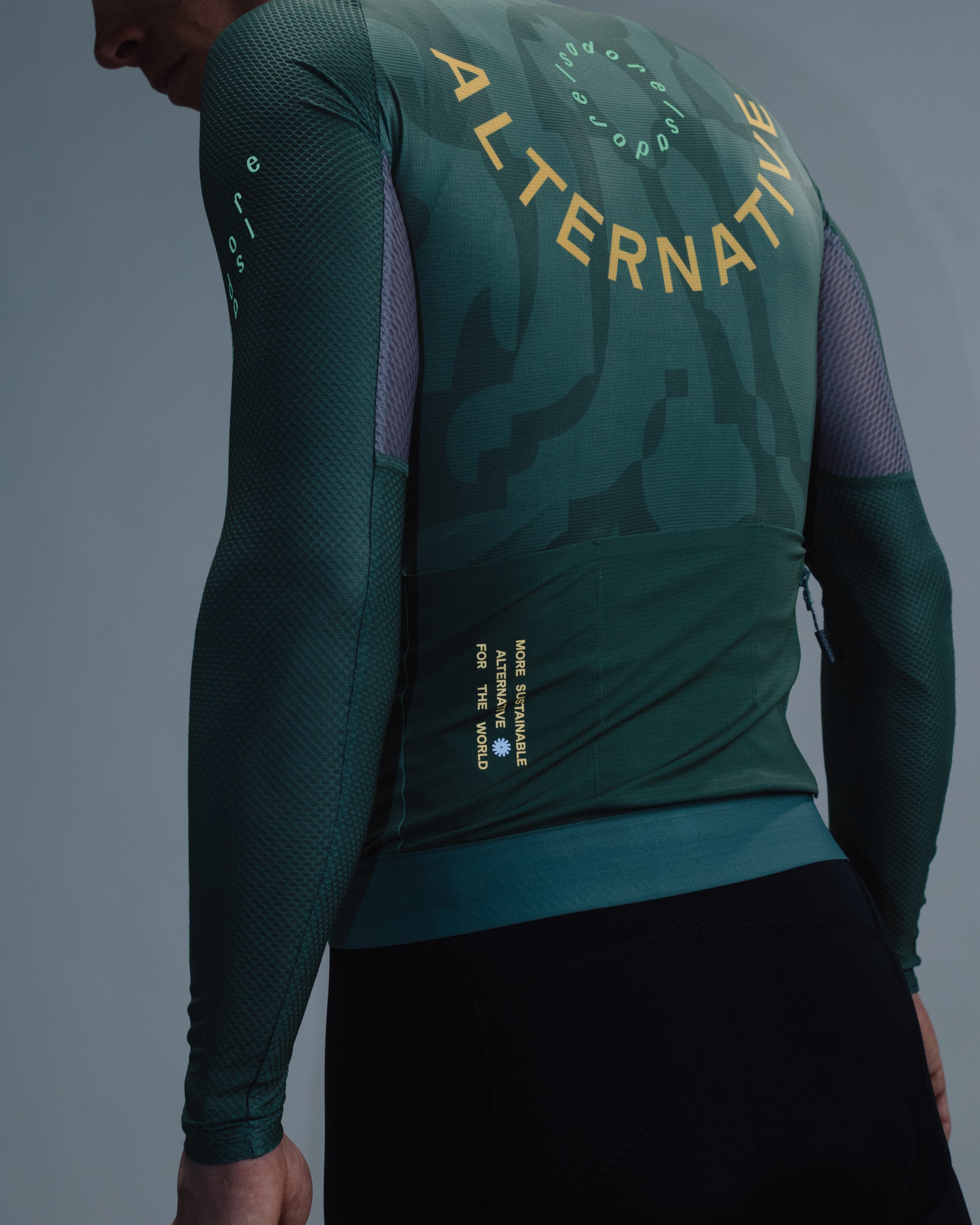 Isadore 薄長袖車衣 Alternative Ultralight Long Sleeve Jersey Laurel Wreath 男款 月桂冠綠