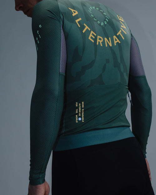 Isadore 薄長袖車衣 Alternative Ultralight Long Sleeve Jersey Laurel Wreath 男款 月桂冠綠
