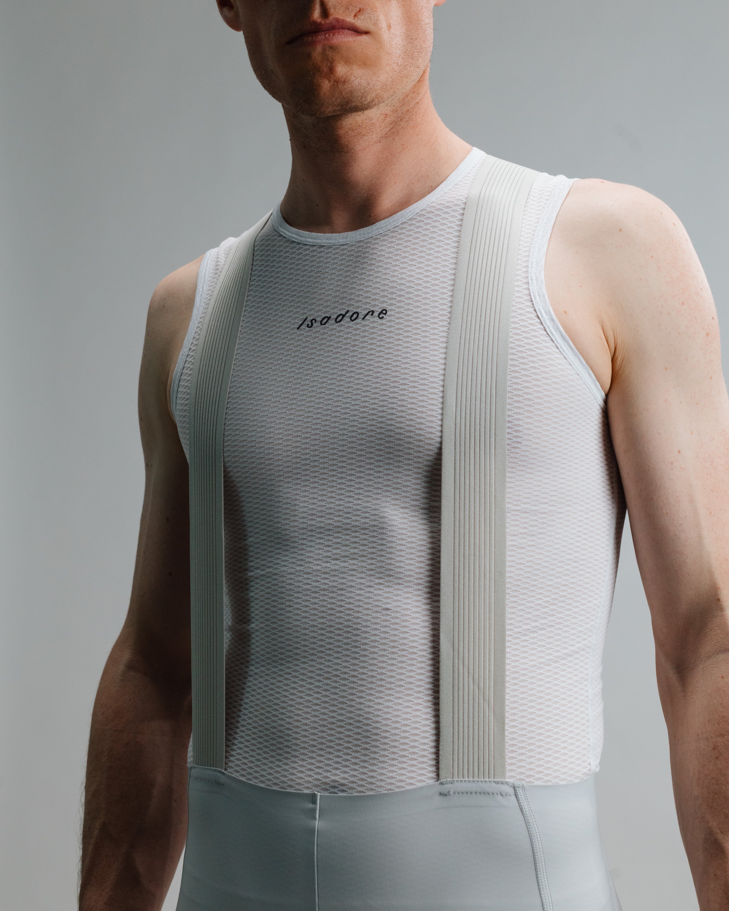 Isadore 車褲 Alternative Bib Shorts Harbor Mist 男款 淺灰