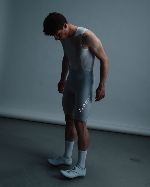 Isadore 車褲 Alternative Bib Shorts Harbor Mist 男款 淺灰